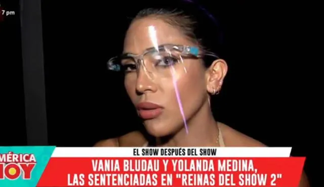 Vania Bludau se enfrentará a Yolanda Medina el sábado 30 de octubre en Reinas del show. Foto: captura de América TV