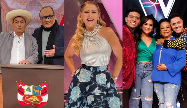 Reinas del show, JB en ATV y La voz kids Perú presentaron llamativas propuestas para entretener al público televidente. Foto: composición/ ATV/ América TV/ Latina