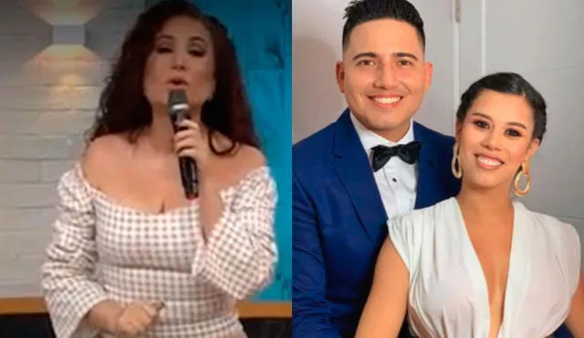 Janet Barboza presentó nota en América hoy donde recordaron la infidelidad del cantante de cumbia. Foto: Pedro Loli/Instagram/captura de América TV