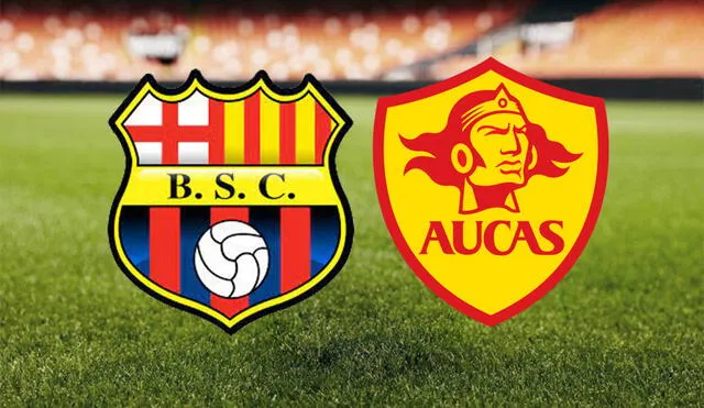 Barcelona SC vs. Aucas EN VIVO se enfrentarán este miércoles 27 de octubre. Foto: composición/Twitter