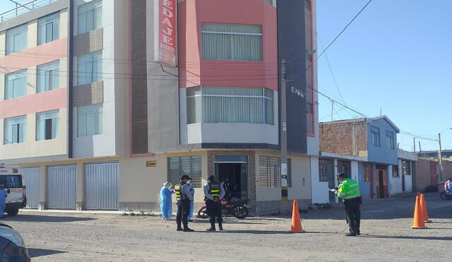 Peritos de Criminalística llegaron al lugar para las diligencias de ley. Foto: PNP