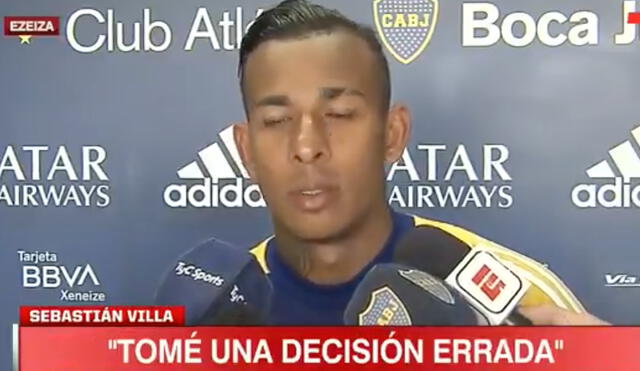 Sebastián Villa fichó por Boca Junior en el 2018 procedente de Deportes Tolima. Foto: captura ESPN