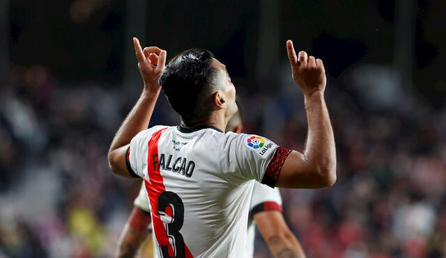 Radamel Falcao lleva cuatro goles en la presente Liga Santander. Foto: EFE.