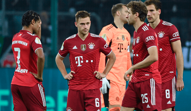 Bayern Múnich quedó eliminado de la Copa Alemana en los dieciseisavos de final. Foto: AFP