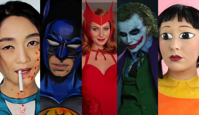 Descubre algunos de los mejores maquillajes para Halloween 2021 inspirados en personajes famosos. Foto: composición/captura de Youtube