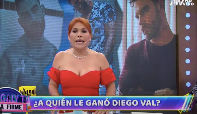 La periodista respondió a los ataques del cantante Diego Val. Foto: captura Magaly TV, la firme