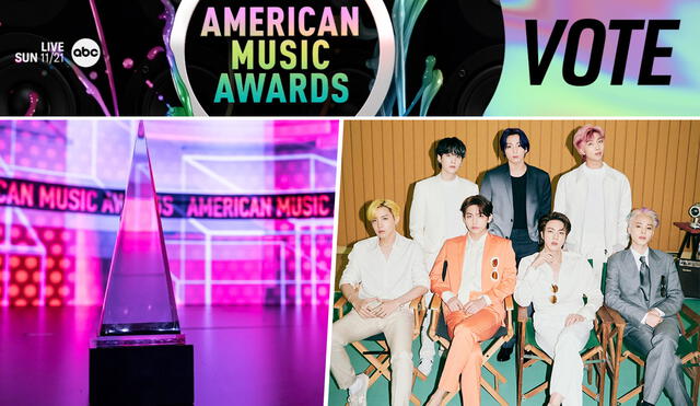 BTS: ya está abierta la votación en los American Music Awards 2021. Foto: composición/AMAs/BIGHIT