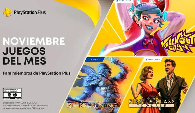 Los juegos gratis de PlayStation Plus para noviembre se podrán conseguir hasta el 6 de diciembre 2021. Foto: PlayStation