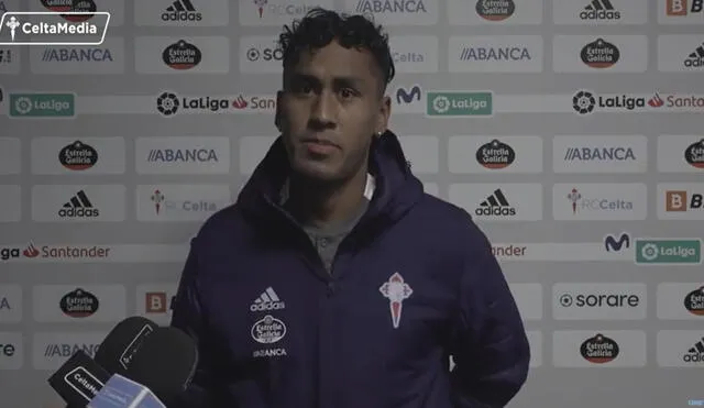 Renato Tapia no jugó la última fecha triple con Perú por lesión. Foto: captura de video/RC Celta