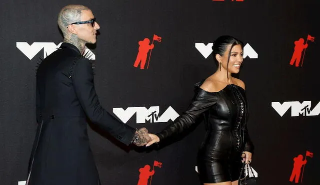 Kourtney Kardashian y Travis Barker se comprometieron en octubre de 2020. Foto: EFE