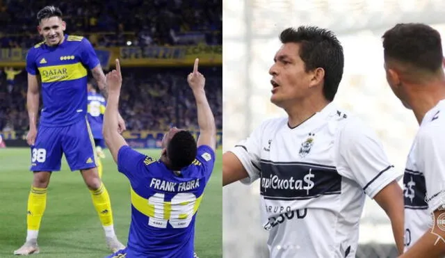 El pasado 20 de octubre, el lateral colombiano Fabra anotó a pase de Juan Ramírez. Del otro lado, el histórico 'Pulga' Rodríguez. Foto: Composición LR/Instagram de los clubes.