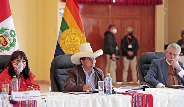 Pedro Castillo lideró primer Consejo de Ministros Regional en Cusco. Foto: Presidencia