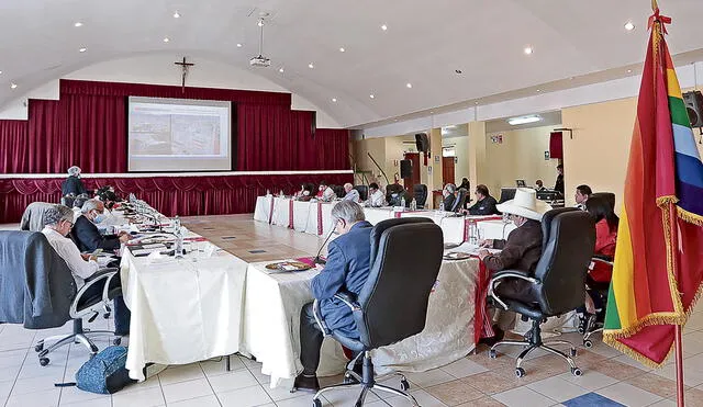 Ministros. Sesión descentralizada se realizó en el Cusco. Foto: Presidencia