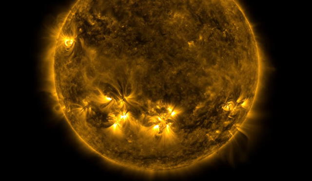 Se espera una tormenta solar después de la expulsión de una poderosa llamarada procedente de nuestra estrella. Foto: NASA