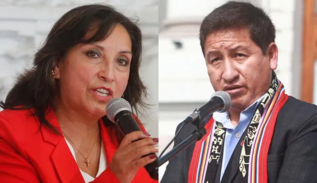 "Ahora está haciendo grupo con algunos de la bancada de Perú Libre y no querer dar el voto de confianza", acotó Boluarte. Foto: composición/La República