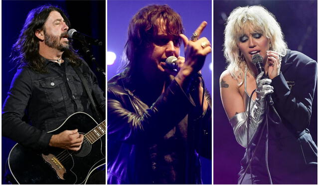 Foo Fighters, The Strokes y Miley Cyrus encabezan el festival Lollapalooza Chile 2022. Foto: composición LR/AFP