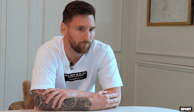 Lionel Messi afirmó a SPORT que nadie le pidió que jugara gratis en Barcelona, como lo dio a entender Laporta. Foto: captura Diario SPORT