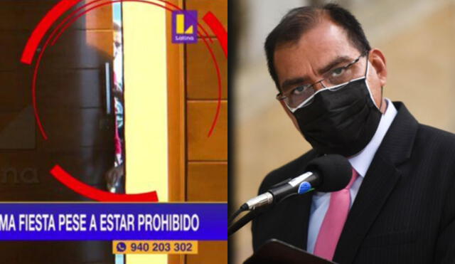 Ministro del Interior Luis Barranzuela es duramente criticado tras haber realizado, presuntamente, una reunión social en su domicilio. Foto: Captura Latina/Mininter