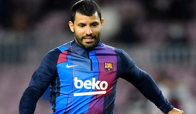 'Kun' Agüero llegó esta temporada al Barcelona procedente del Manchester City. Foto: AFP