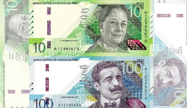En los nuevos billetes resaltan la imagen de la cantautora Chabuca Granda y al ingeniero Pedro Paulet. Foto: composición/BCR