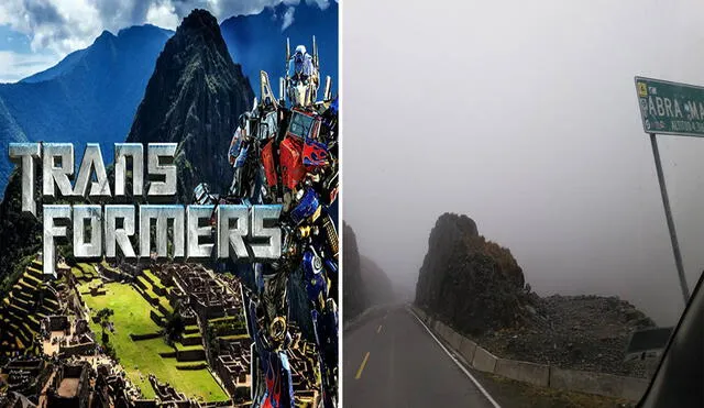 Transformers en Cusco: densa neblina en el Abra Málaga retrasa rodaje. Foto: composición LR