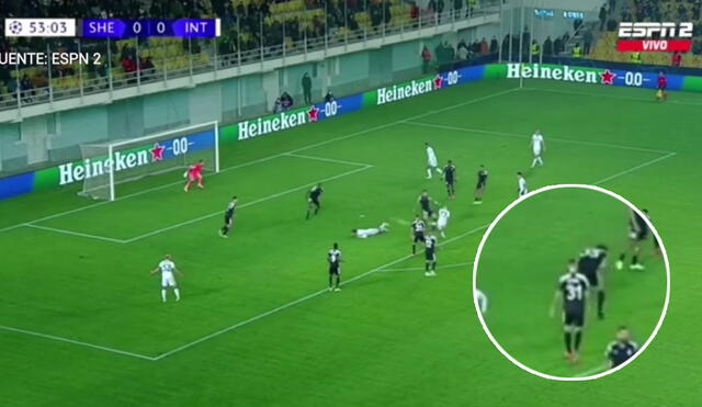 Inter vs. Sheriff: Brozovic puso el primer gol. Foto: ESPN