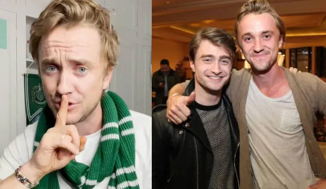 Tom Felton, 'Draco Malfoy' en Harry Potter, sorprende a sus seguidores en Halloween. Foto: composición/ Instagram