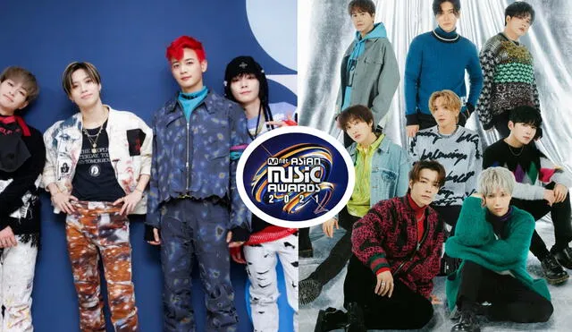 Boyband representativas de SM y de la segunda generación del K-pop: SHINee y SUPER JUNIOR. ¿Podrán ganar sus nominaciones en los MAMA 2021? Foto: composición LR/Mnet