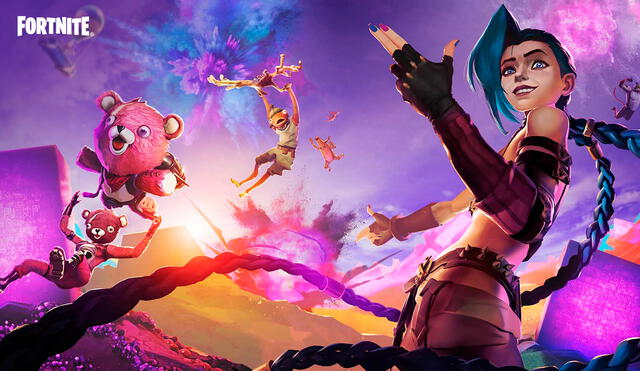 La skin de Jinx de League of Legends y Arcane llega a Fortnite el 5 de noviembre. Foto: Epic Games