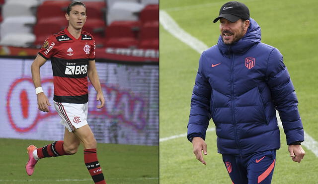 Filipe Luis se refirió a Diego Simeone y su etapa en Atlético Madrid. Foto: AFP/composición