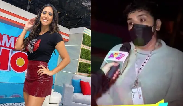 La nana de Melissa Paredes hizo varias revelaciones ante las cámaras de Amor y fuego donde comentó que Anthony Aranda la recogía a su casa para ir a ensayar. Foto: Captura / Willax TV