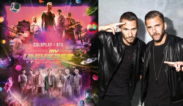 La versión original de "My universe"  de BTS y Coldplay fue publicada el 24 de septiembre. Foto: composición Hybe/Universal/Atlantics