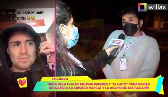 Miriam fue testigo de los días previos y posteriores al ampay de Melissa Paredes y Anthony Aranda. Foto: captura Willax TV