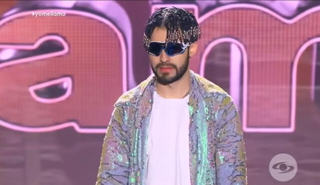 Imitador de Bad Bunny sorprendió durante su audición en Yo me llamo Colombia. Foto: captura Caracol TV