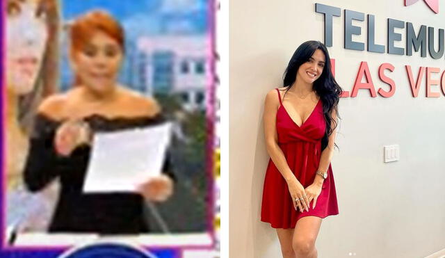 Rosángela Espinoza realizó una publicación durante su visita a las instalaciones de Telemundo. Foto: captura ATV/Instagram