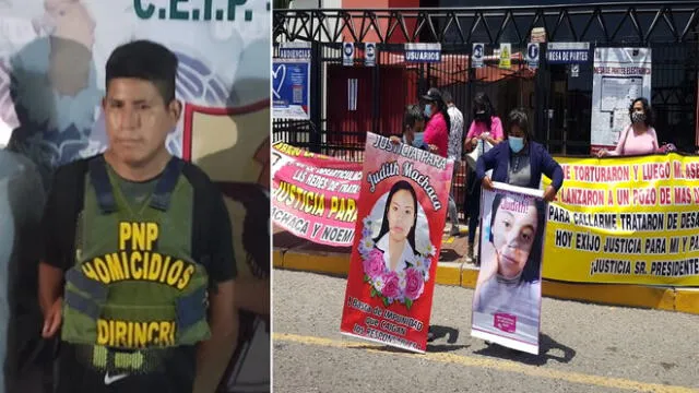 Familia y amigos de Judith realizaron un plantón frente a la Corte de Justicia de Tacna. Foto: PNP/La República