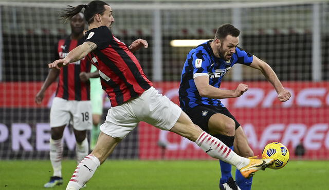 AC Milan e Inter de Milán chocarán por la fecha 12 de la Serie A. Foto: AFP