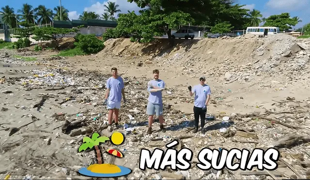 Un proyecto ambicioso inició con la limpieza de dos playas de República Dominicana. Foto: captura de Youtube / MrBeast en Español