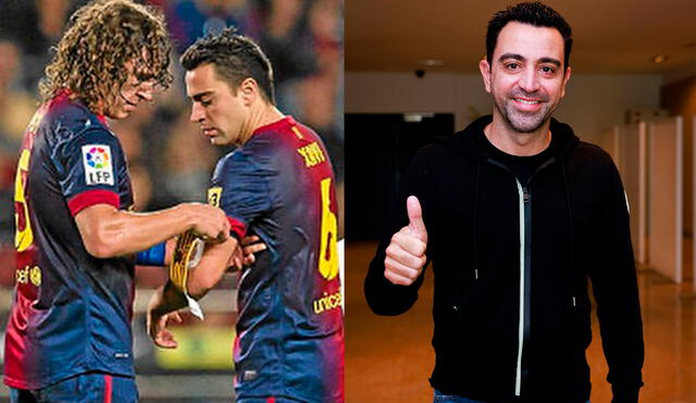 Xavi Hernández jugó en el FC Barcelona desde 1998 hasta 2015. Foto: composición/ Carles Puyol Instagram/ FC Barcelona
