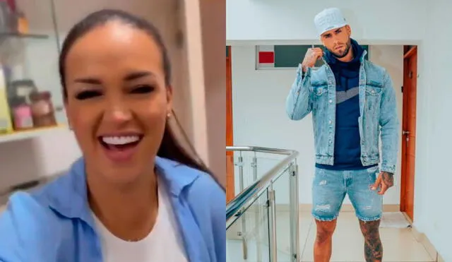 Angie Arizaga ha pedido en varias en ocasiones que dejen de felicitarla porque no está en la espera de su primogénito. Foto: composición Angie Arizaga, Jota Benz/Instagram