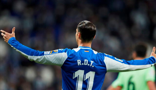 Raúl de Tomás es el máximo goleador español en la actual temporada con siete tantos. Foto: EFE
