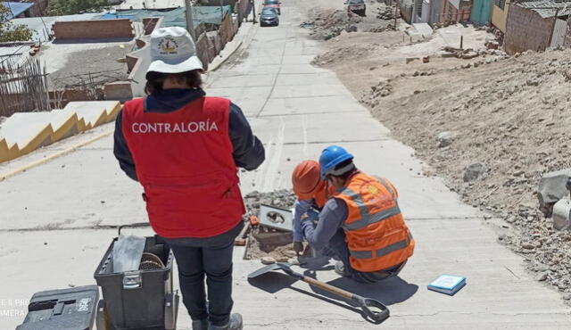 Arequipa. Una serie de irregularidades encontraron en obra ejecutada en La Joya. Foto: Contraloría