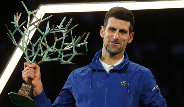 Djokovic sumó su título 37 en Masters 1000 y superó a Nadal, quien tiene 36. Foto: EFE/EPA/CHRISTOPHE PETIT TESSON