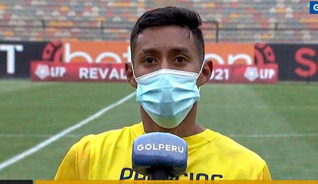 Brandon Palacios tiene contrato con Carlos Stein por un año. El volante se postró dispuesto a seguir en el club. Foto: captura Gol Perú