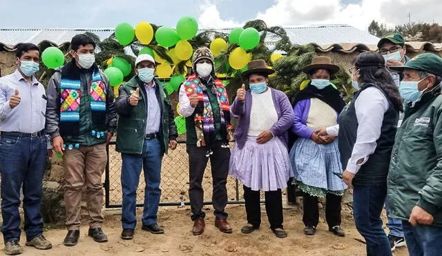 Rogelio Huamaní, director de Agrorural, se encuentra de visita en Huancavelica. Foto: difusión