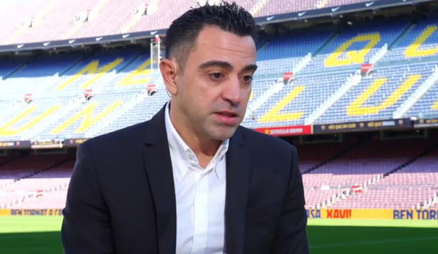 Xavi pisó por primera vez el Camp Nou como DT del Barcelona. Foto: difusión