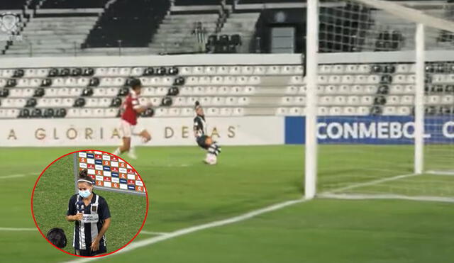 Lucar anotó el primer gol de Alianza Lima en una Copa Libertadores Femenina. Foto: captura de video/Conmebol Libertadores