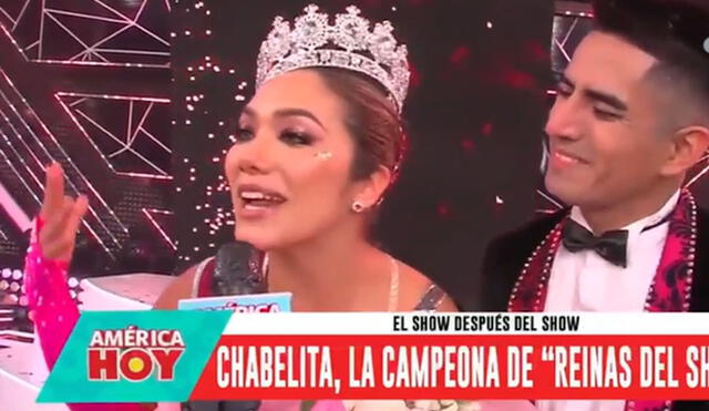 Isabel Acevedo se pronunció tras ganar Reinas del show. Foto: captura América TV