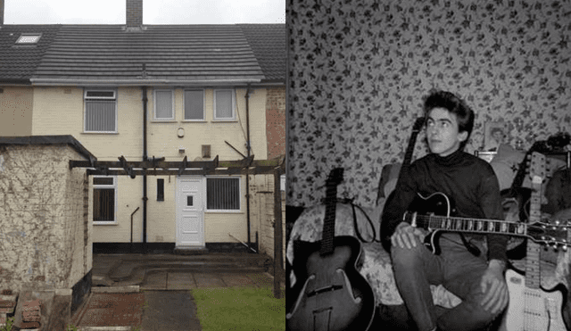 La casa de la infancia de George Harrison en Liverpool sale a subasta. Foto: composición