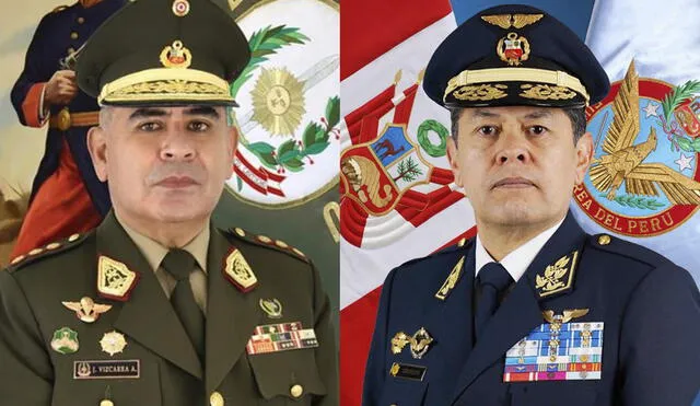 José Vizcarra y Jorge Chaparro fueron relevados a tres meses de asumir el cargo en el Ejército y la FAP. Foto: composición/La República